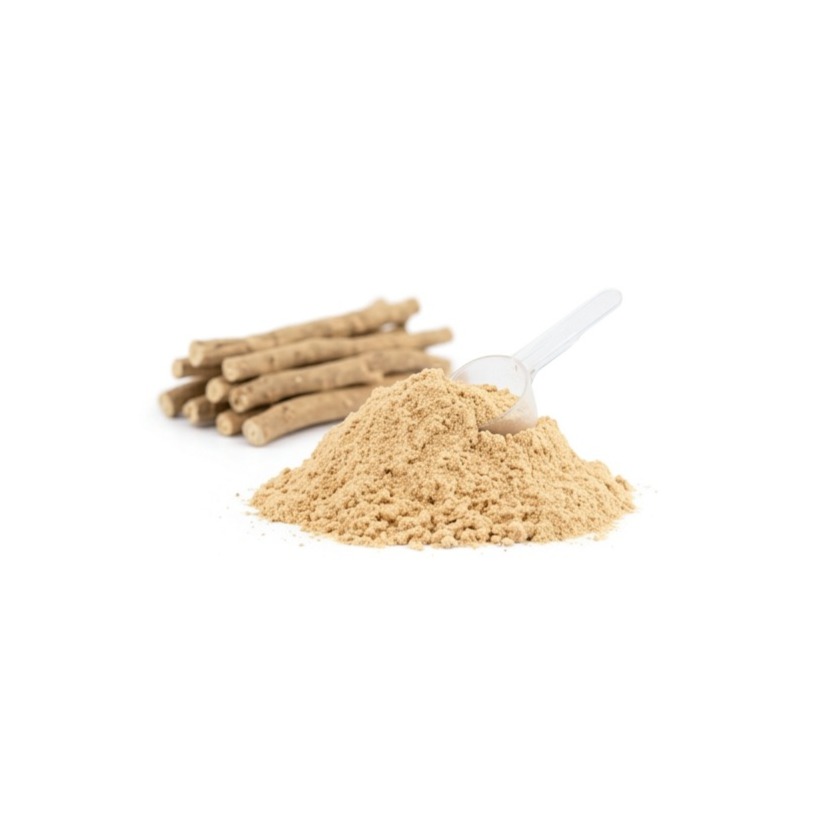 Ashwagandha en polvo a granel, materia prima con raíces secas