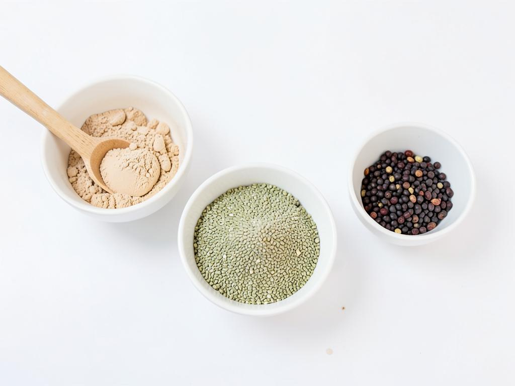 Proteína vegetal a granel de cáñamo y sacha inchi en polvo, materia prima
